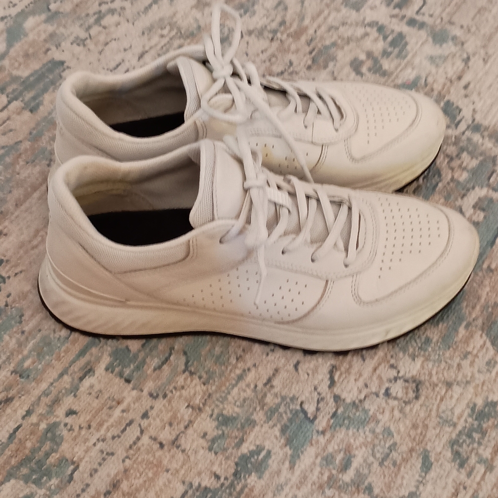 ECCO ExosStride Offwhite leather Athletic Shoes Women's Size 39 - Picture 12 of 12